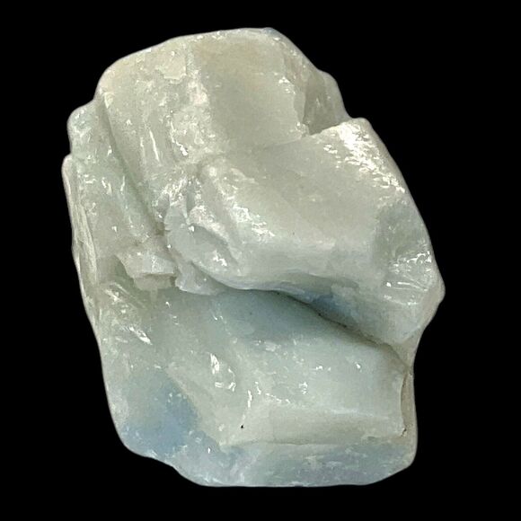 Satin Blue Opalescent Art Glass Cullet Slag Glass #5XL38 - Picture 4 of 7